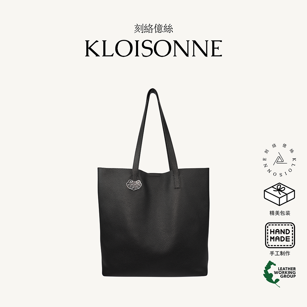 刻絡億絲如意珐琅系列Tote 33 头层柔软牛皮掐丝珐琅新中式大容量