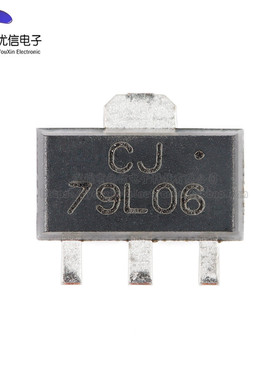 原装正品 CJ79L06 SOT-89 6V 100mA 三端负电压调节器稳压器芯片