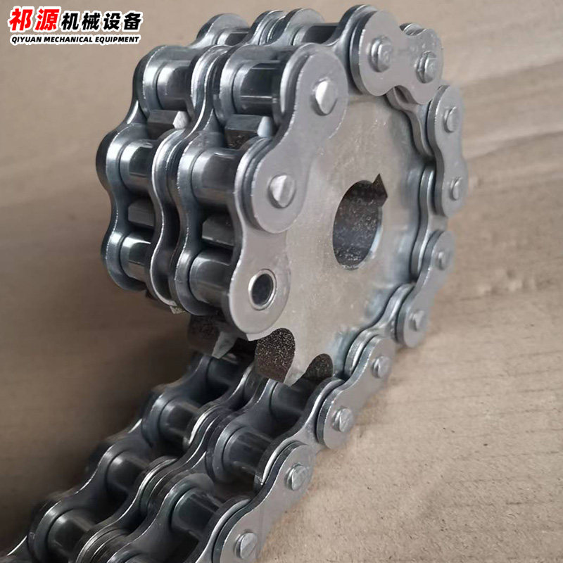 定做4分5分6分工业尺寸链轮配08B10A双排链条16齿20齿不锈钢链轮