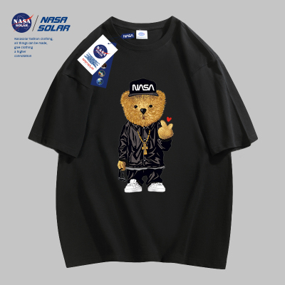 NASA联名款2026年新款男女同款美式休闲短袖T恤情侣穿搭日常