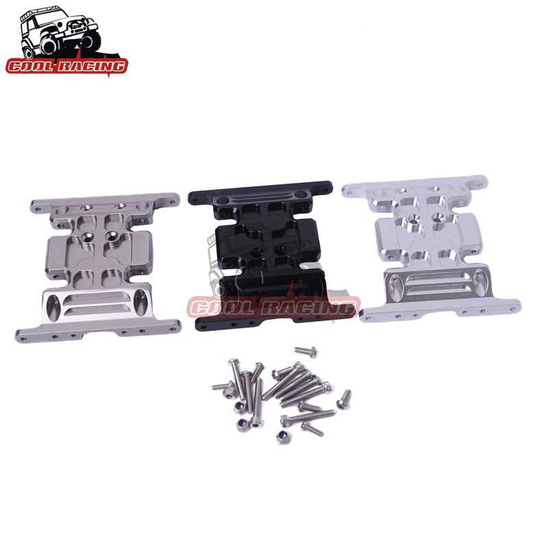 1/10攀爬车AXIAL SCX10金属底板 90027/28 CNC波箱中座板底座