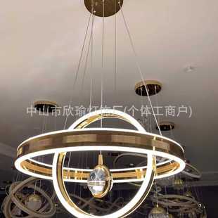 楼梯间吊灯轻奢风高级感水晶餐吊灯 餐厅吊灯现代简约大气2024新款