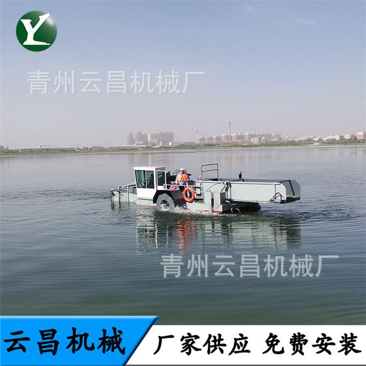 水中水葫芦水草打捞船 水花生水草收割船 水浮萍收集清理保洁船