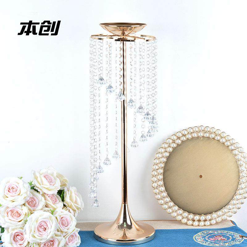 创意电镀金色路引仿真花花瓶铁艺水晶烛台婚礼道具装饰摆件,节庆用品/礼品,装扮布置套餐,淘宝优惠券,粉丝福利购,淘宝优惠卷