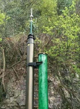 厂家批量供应铝镁合金升降导电桅杆避雷针升降避雷针可自由升降携