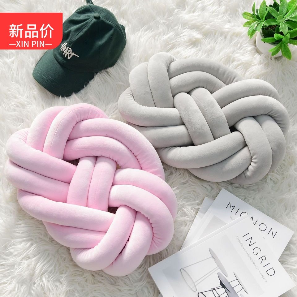 新款北欧环形抱枕打结椅垫坐垫客厅沙发靠背床头软装民宿毛绒靠枕,居家布艺,靠垫/抱枕,淘宝优惠券,粉丝福利购,淘宝优惠卷