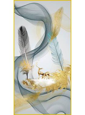 入户门口挂画马到成功家里挂画新房子装饰品寓意好进门正对墙画