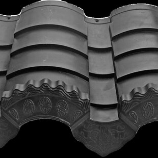 高分子仿古瓦古建瓦连体仿古屋面瓦园林小青瓦别墅建筑高分子筒瓦