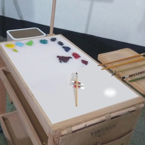 油画丙烯桌面调色板水粉水彩调色纸美术调色盘美术生专用易洁塑料