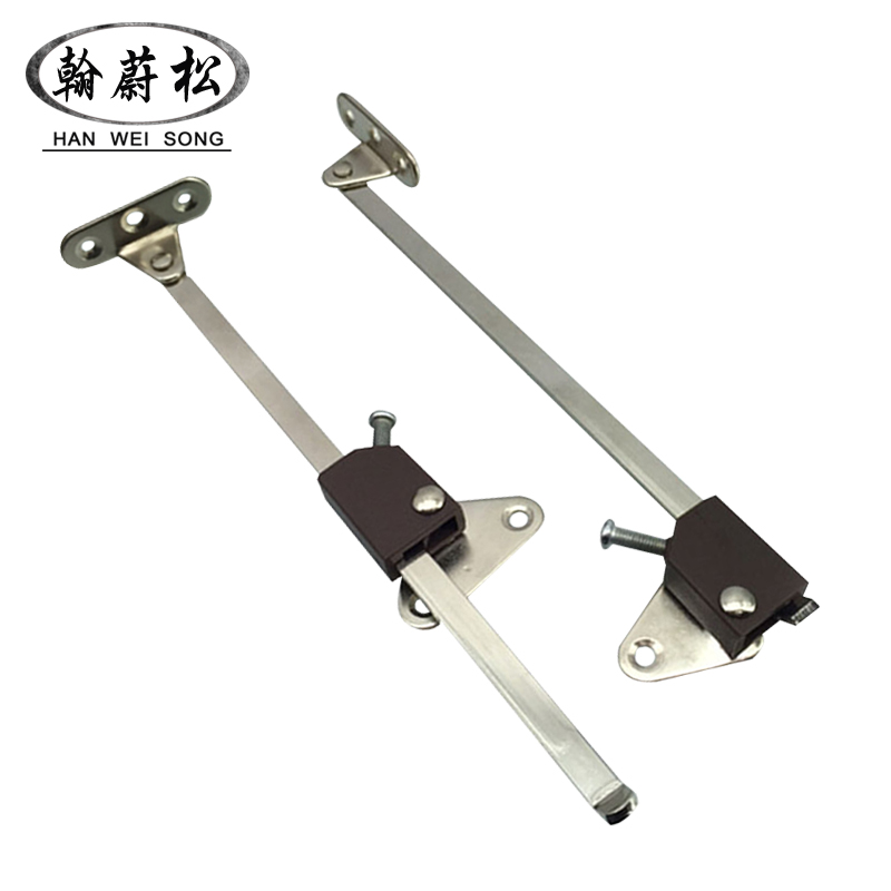 上下翻门高档棕色拉杆橱柜拉杆 高档配件支撑杆移动家用 五金配件