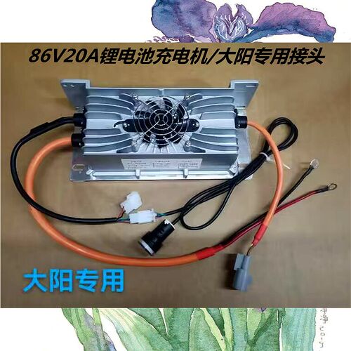 大阳专用86V20A车载式灌胶全密封智能新能源四轮锂电池汽车充电机