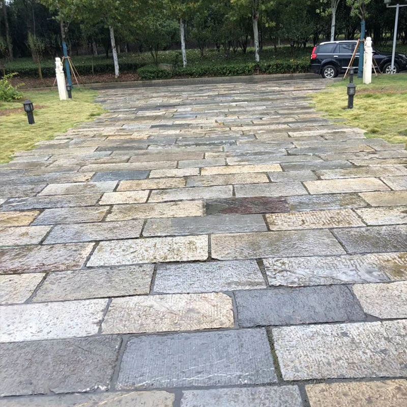 老石条旧石板铺路石古建园林踏步台阶汀步石庭院花岗岩仿古青石板