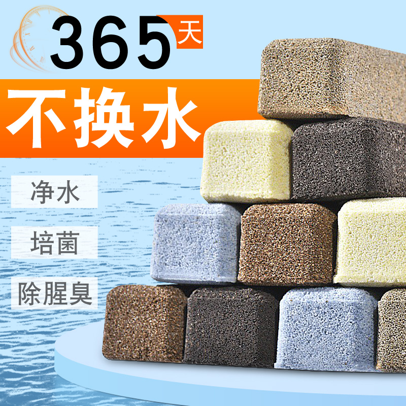 鱼缸过滤材料硝化细菌屋滴流盒滤材陶瓷环石英纳米净水生化培菌砖