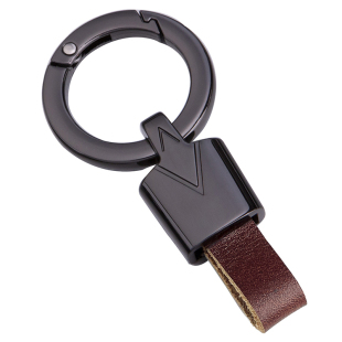 防丢防掉免螺丝皮条汽车钥匙扣个性 简约钥匙链高档精巧车钥匙扣链