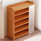 楠竹鞋 柜落地 架简易多层经济型家用宿舍门口客厅实木收纳置物架鞋