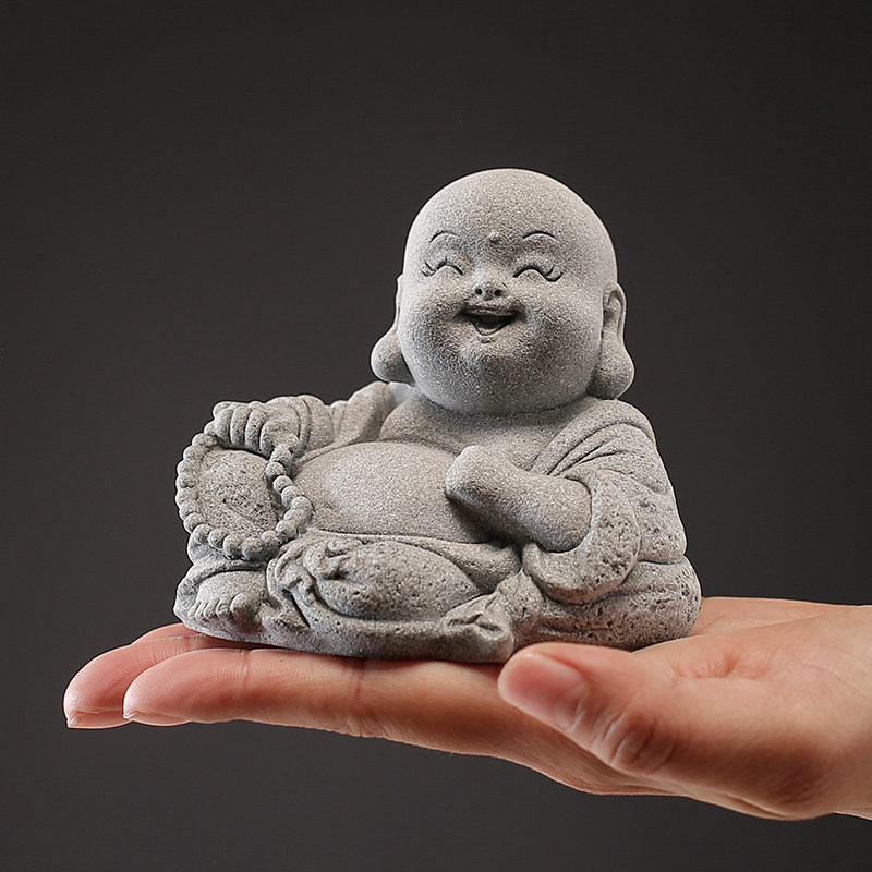 复古观音如来小摆件青砂石茶宠鱼缸造景装饰客厅酒柜电视柜送礼品,家居饰品,装饰摆件,淘宝优惠券,粉丝福利购,淘宝优惠卷