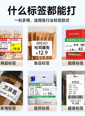 【高清版】德佟DP30P高清300dpi大尺寸多功能标签打印机服装食品