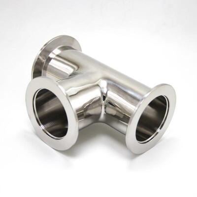 KF真空三通304不锈钢四通弯头卡盘等径变径 16/25/40/50快装接头