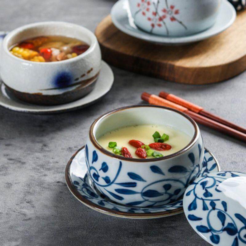 甜品茶碗蒸盅盖碗鸡蛋羹盅餐厅料理寿司酒店陶瓷餐具炖盅汤盅