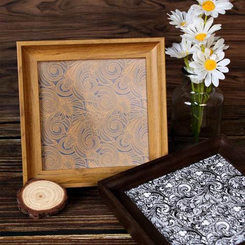 复古正方形相框美式简约创意画框摆台6寸7寸挂墙装饰画框架