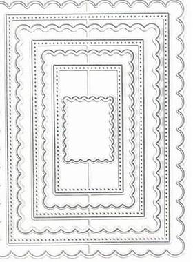 scrapbooking DIY切割刀模 碳钢刀模 压花刀模模板长方形框框套装