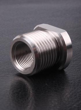 跨境汽车改装1/2-28 to 3/4-16不锈钢过滤燃油滤清器适配器转接头