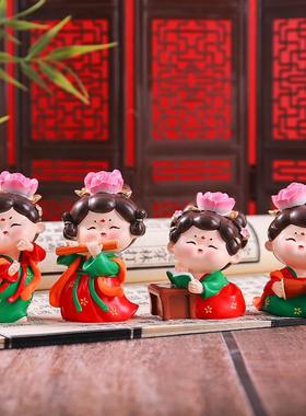 国潮古风大小号唐小环仕女摆件国风中式家居装饰品景区热卖