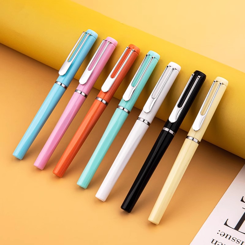 英雄钢笔1209A书写练字双笔头套装铱金笔可替换墨囊正姿初学者练字笔明尖0.5mm0.38mm尖