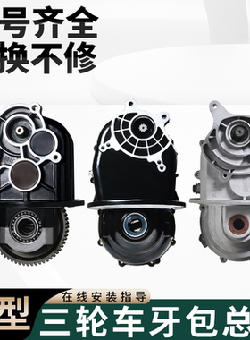 金彭力腾三轮车牙包总成四孔大泰款齿轮箱一体牙包总成通用SR500