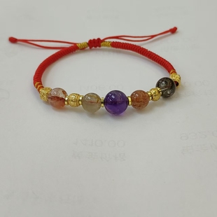 赤马红羊水晶多宝红绳手链 璇姐专享