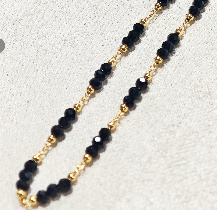 【莹莹专享】黑曜石满天星项链