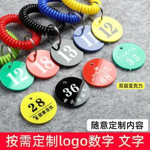 牌餐厅叫号牌取餐号牌麻辣烫手牌寄存洗浴桑拿牌存包编号 数字号码