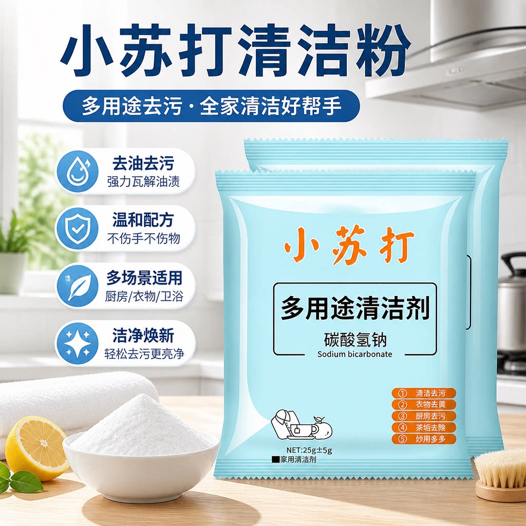 苏打粉去污清洁剂厨房专用