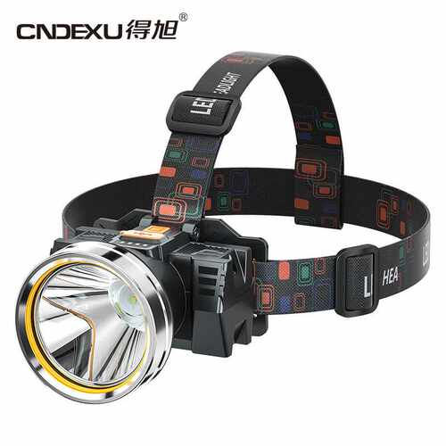 LED充电超亮头戴式手电户外专用夜钓灯定焦锂电矿灯头灯强光