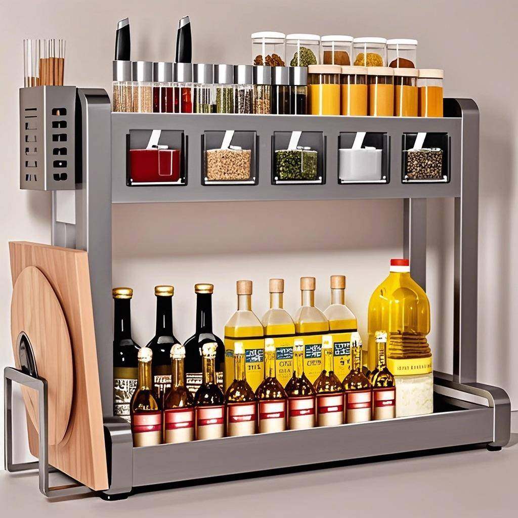 调味品调料架刀具砧板多层收纳架