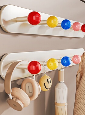 多巴胺磁吸挂钩入户门门后挂衣架防盗门玄关置物收纳钥匙包包排钩