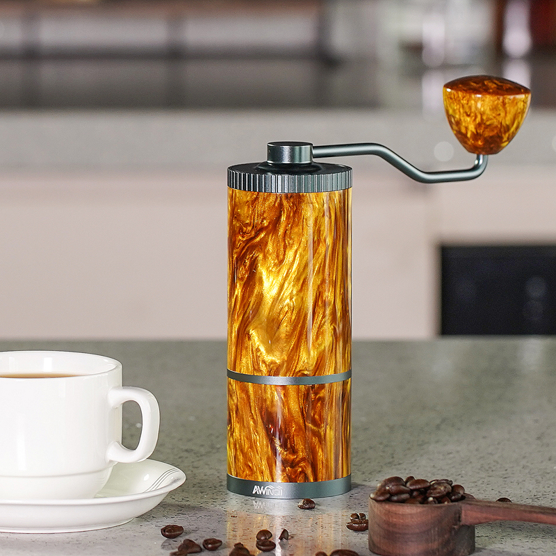 爱蜂巢手摇咖啡机研磨器 咖啡豆研磨机 手磨咖啡机磨豆器手动CNC