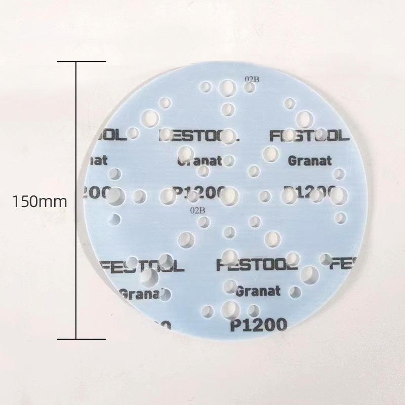 德国费斯托石榴石砂纸 6英寸150mm 80-1200号 汽车喷漆打磨抛光片