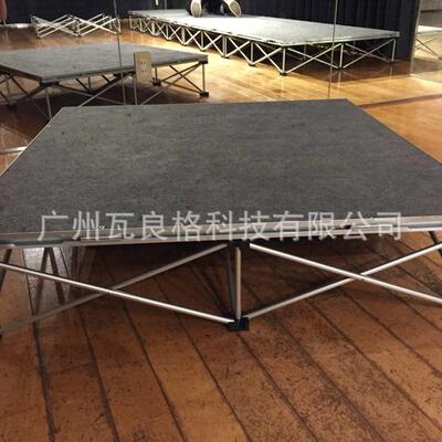 厂家供应演出简易舞台riser stage支架可收缩防滑建筑面拉网舞台