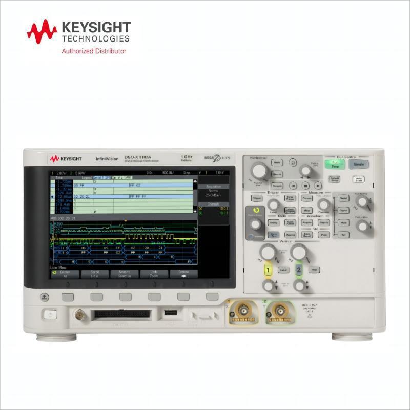 是德科技DSOX3012A数字存储示波器100MHz/2通道原示波器