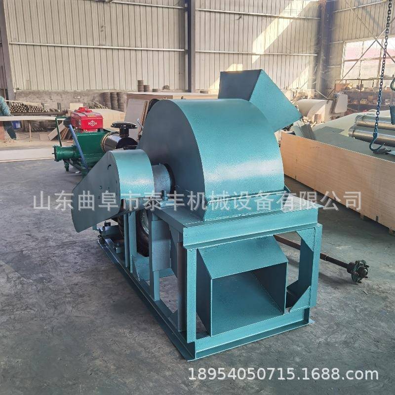 500型木屑粉碎机香菇木耳培养基粉碎机移动式原木下脚料粉碎机