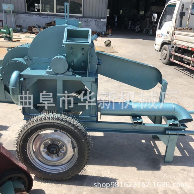 420型移动式锯末粉碎机双料口树枝粉碎机高湿物料双极粉碎机
