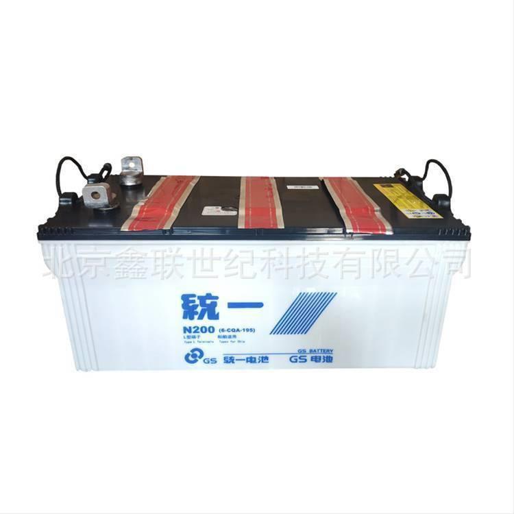 杰士GS蓄电池干荷N200/6-QZ-200船舶发电机电瓶12V200AH