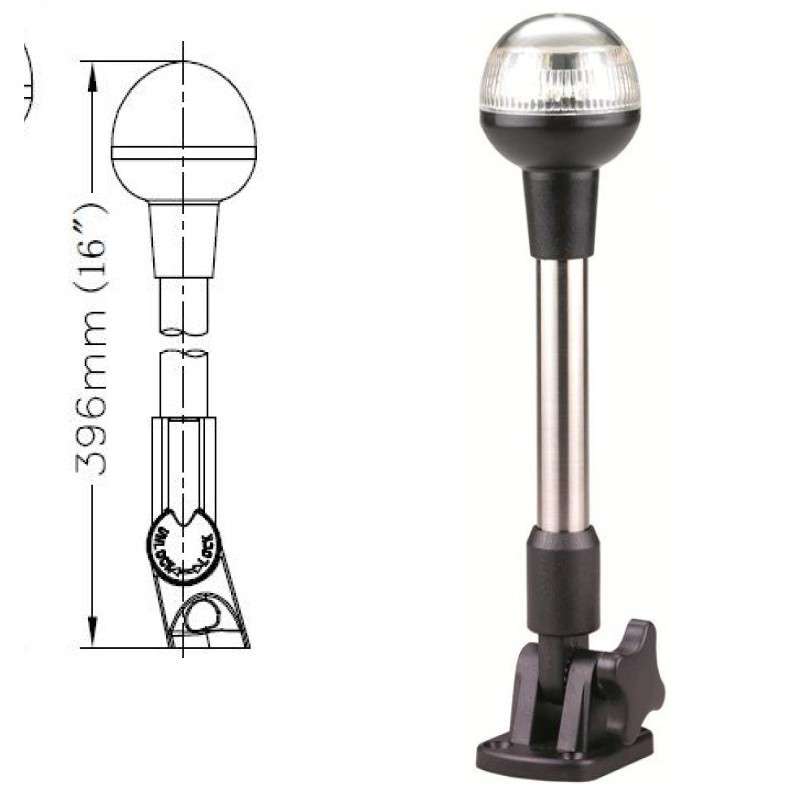 E011389-16  游艇环照灯LED游艇信号灯396mm长1.5WLED游艇信号灯