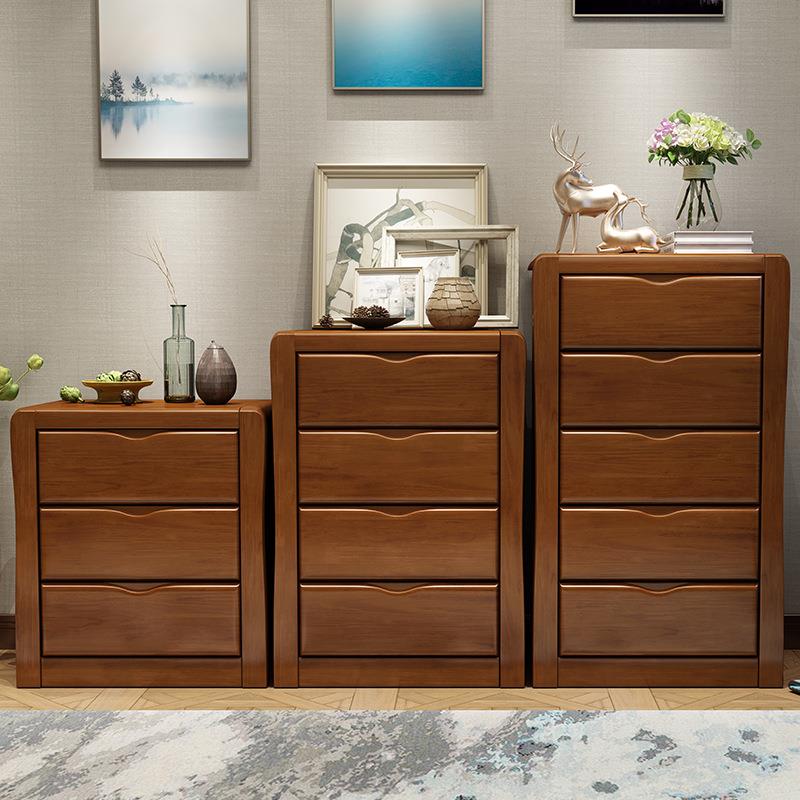 现代中式实木斗柜客厅卧室柜子三四五抽屉斗橱经济简约储物收纳柜