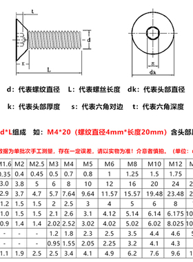 钛合金TA2沉头内六角螺丝M2-M4M5M6M8x50x60纯钛平头螺栓加长螺钉