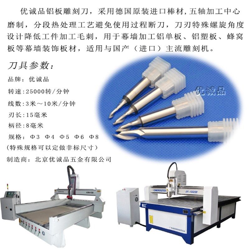 德国进口M42幕墙铝单板单刃铣刀3/4/5/6/7/8mm配套雕刻机加工中心,个性定制/设计服务/DIY,明信片定制,淘宝优惠券,粉丝福利购,淘宝优惠卷