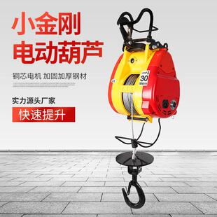 悬挂提升机起重机小型家用卷扬机吊具 小金刚电动葫芦220V便携式