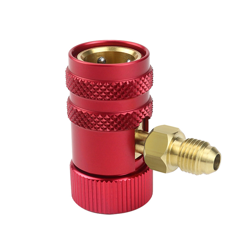 冷媒表快速接头 汽车空调雪种加氟工具 冷气可调高低压快速接头