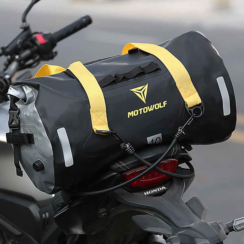 摩多狼摩托车骑士包后尾包摩旅骑行防水行李袋机车后座侧边包驮包